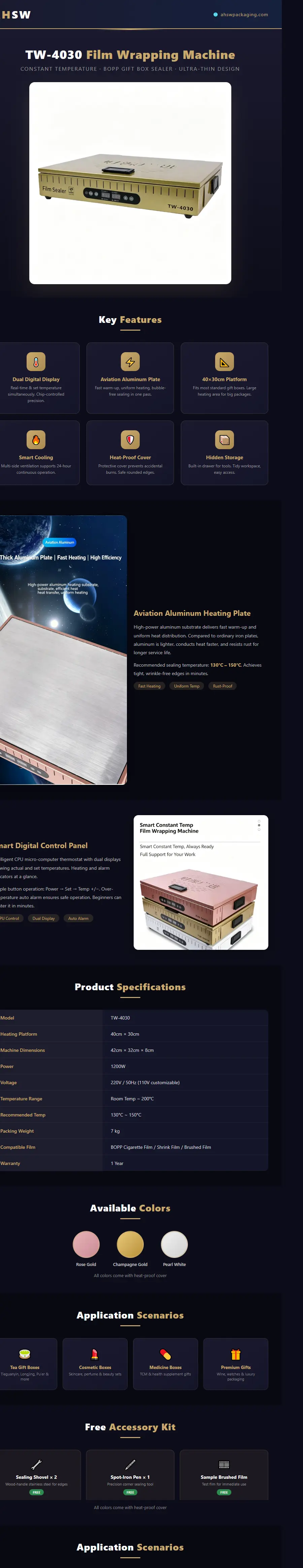 Thin Film Laminator for gift box packaging