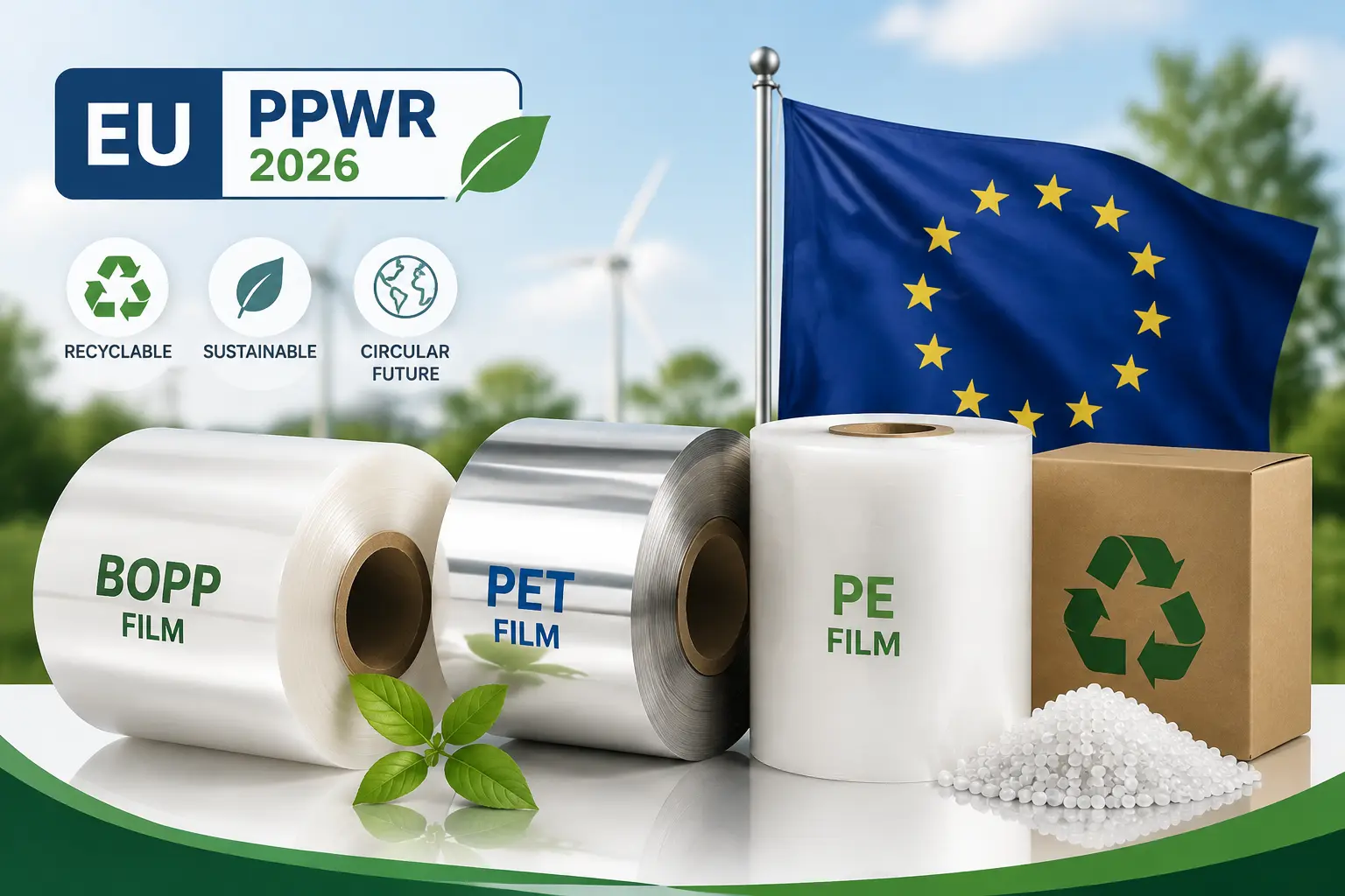 BOPP PET PE recyclable packaging film solutions