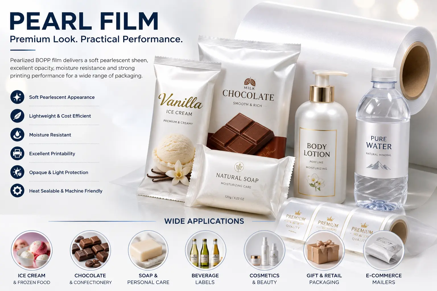 Pearl film applications
