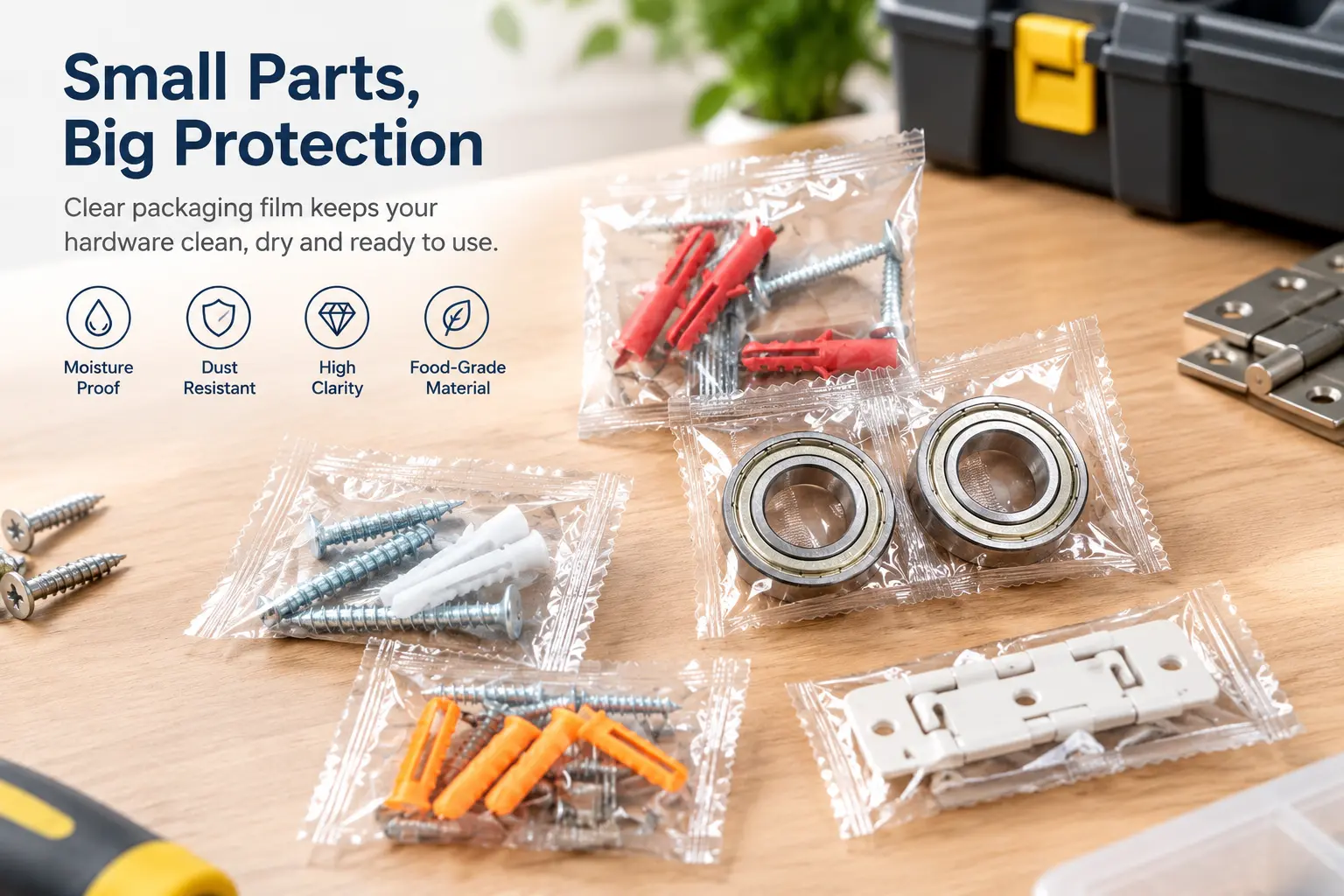 Hardware heat sealing film product details
