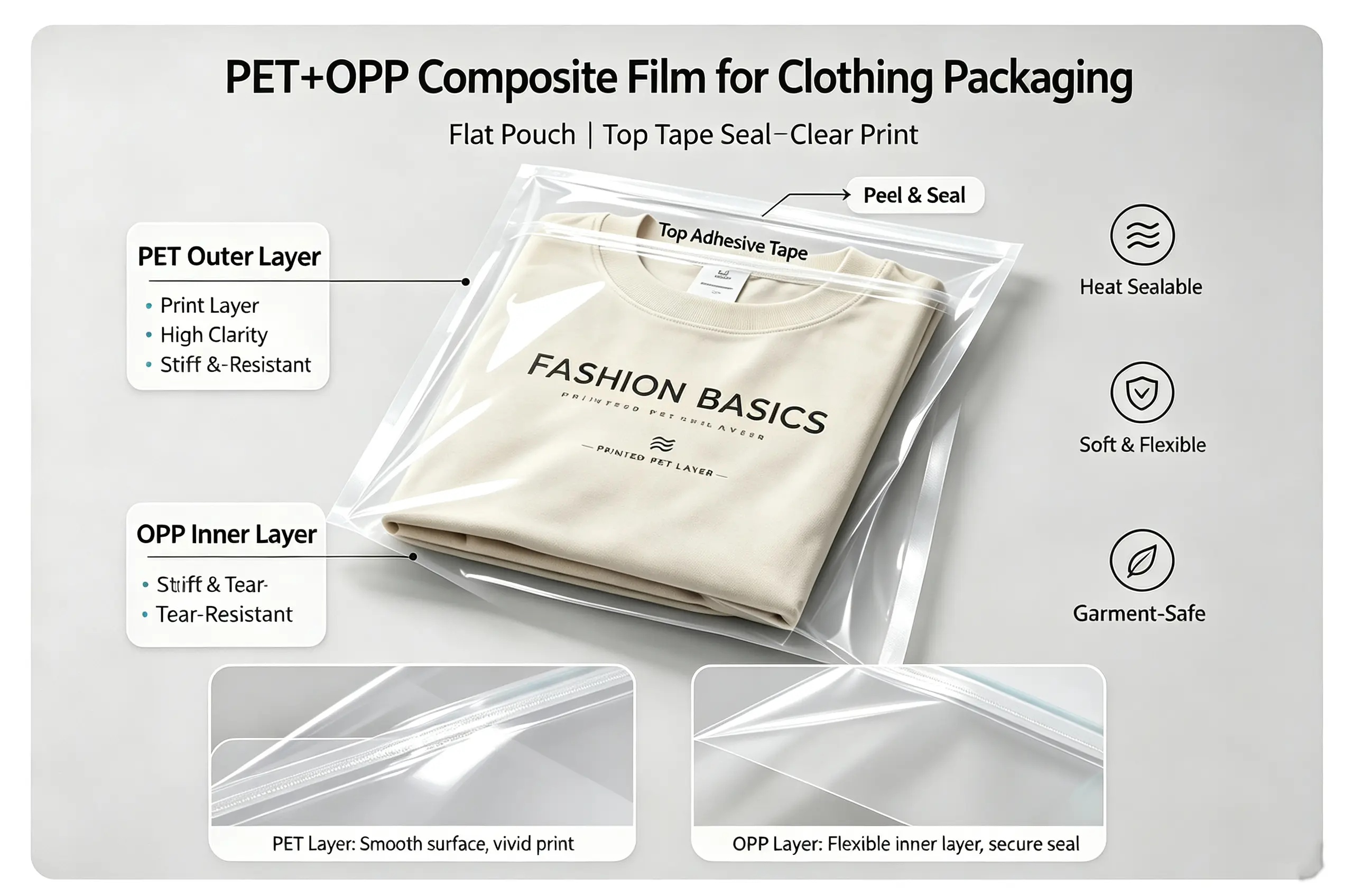 Analysis of mainstream materials for clothing packaging bags
