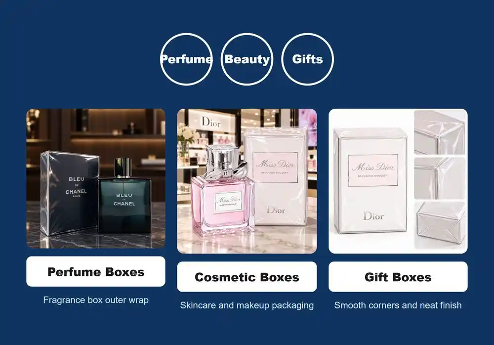 perfume box packaging film