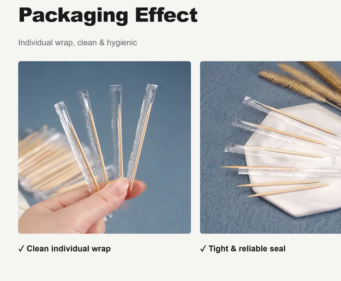 narrow BOPP film for toothpick packaging